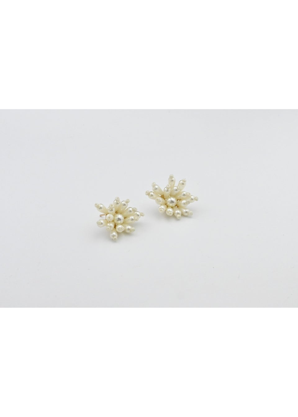 Madein Ivory Pearl Flower Earrings