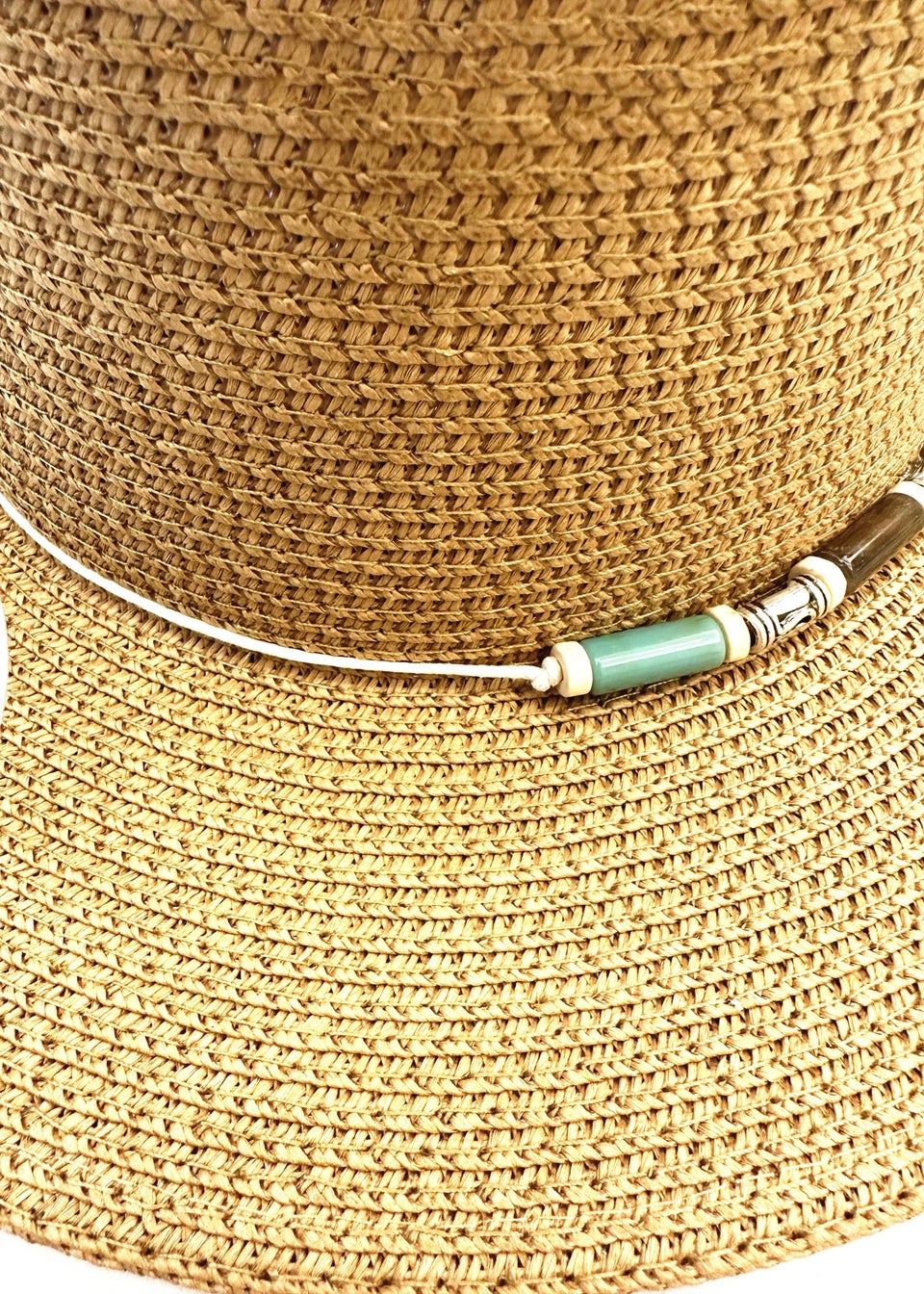 Madein Straw Detailed Trim Boater Hat Matalan