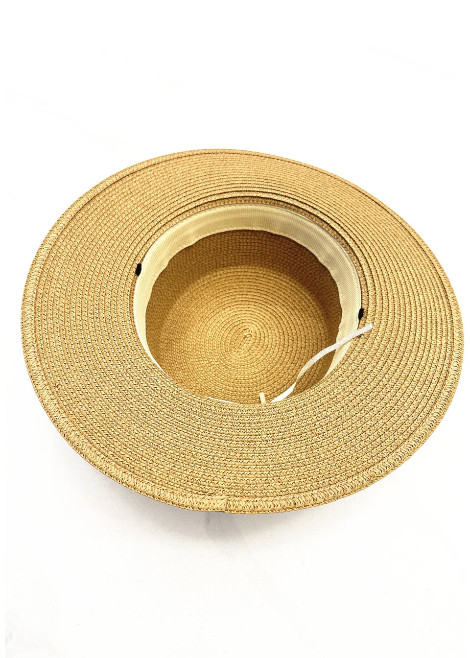 Madein Straw Detailed Trim Boater Hat Matalan