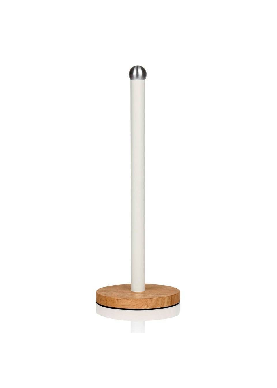 Swan Nordic White Towel Pole with Bamboo Base