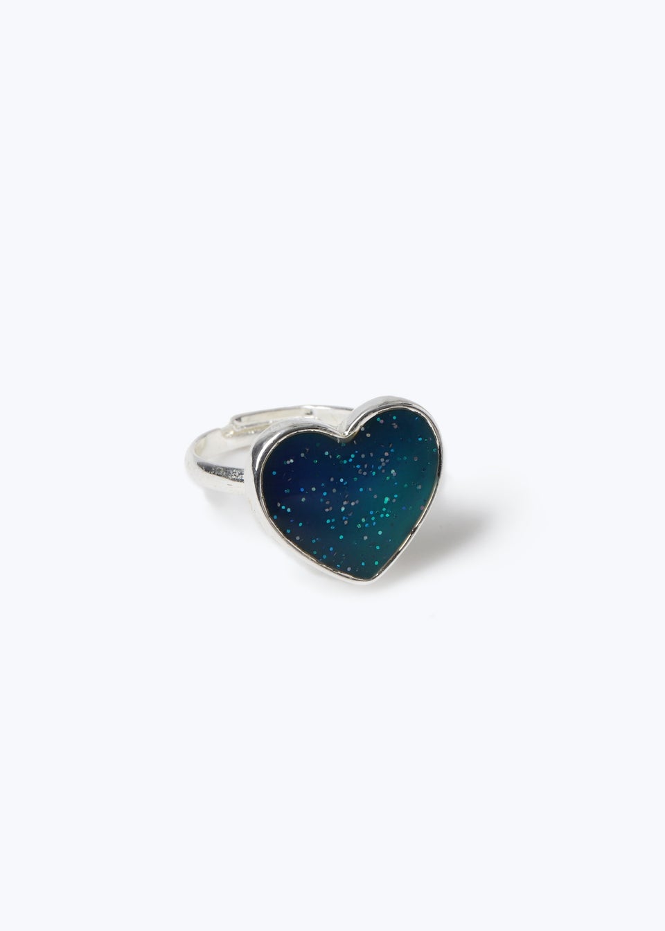Silver Heart Mood Ring