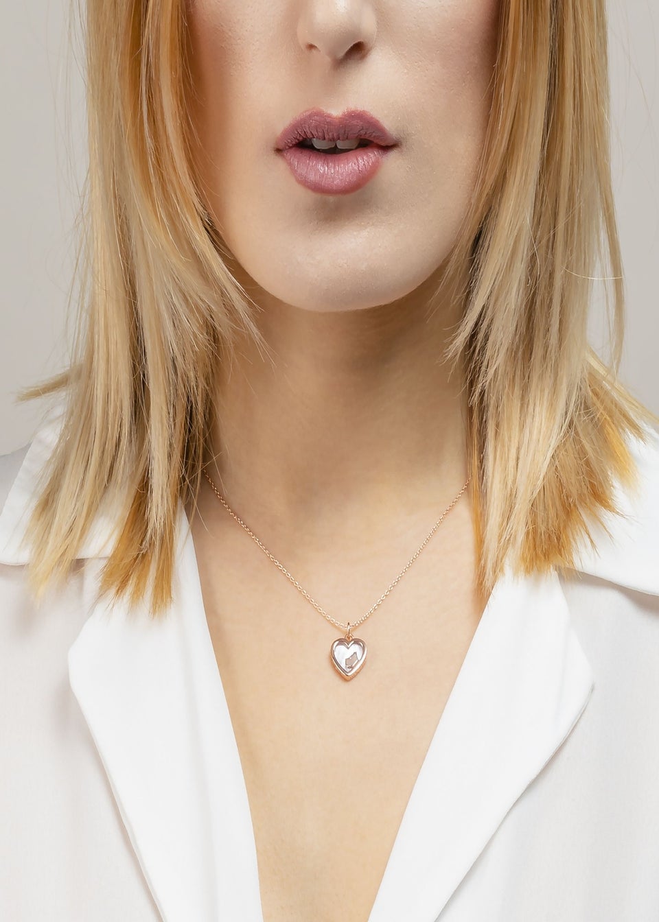Radley London 18ct Rose Gold Plated MOP Necklace Matalan
