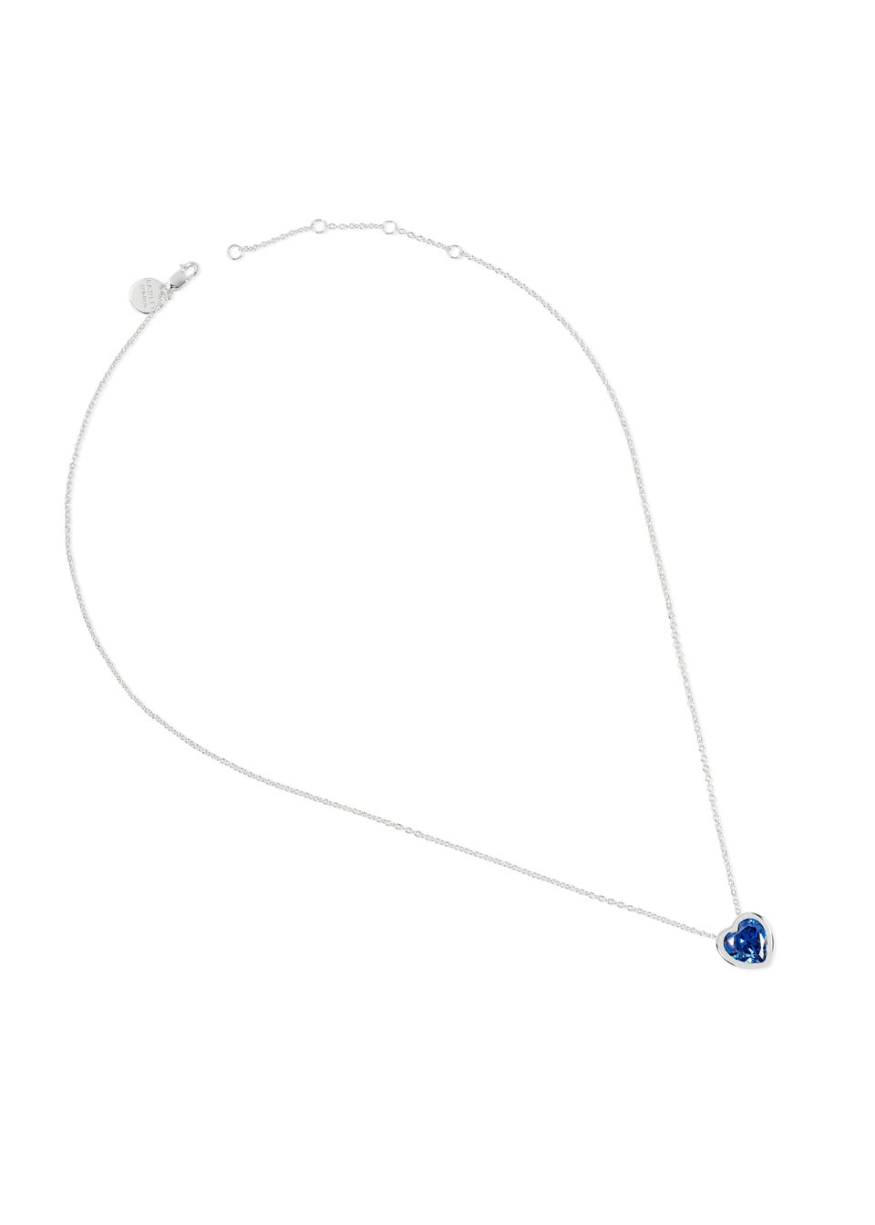Radley London Sterling Silver Blue Heart Stone Necklace