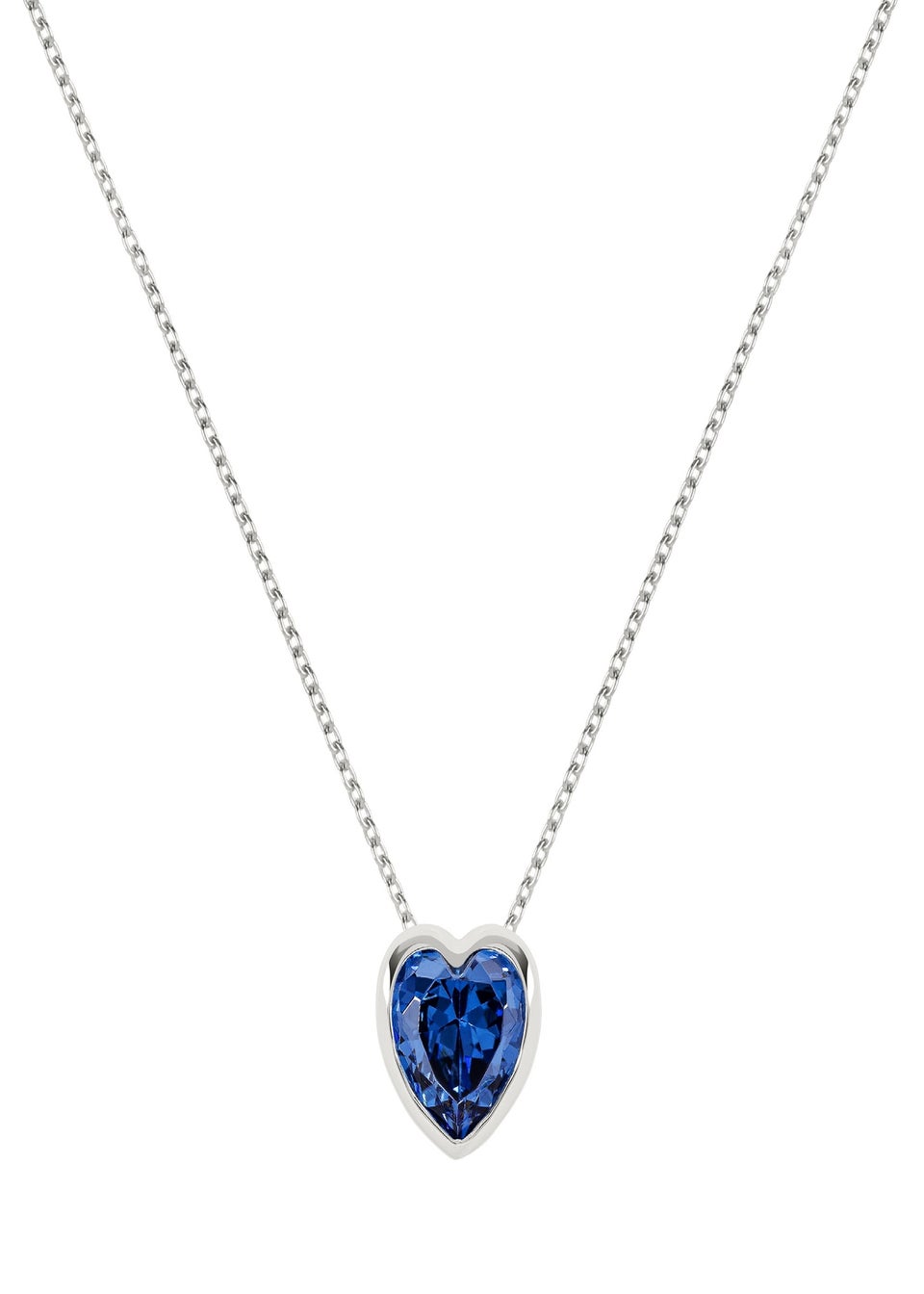 Radley London Sterling Silver Blue Heart Stone Necklace