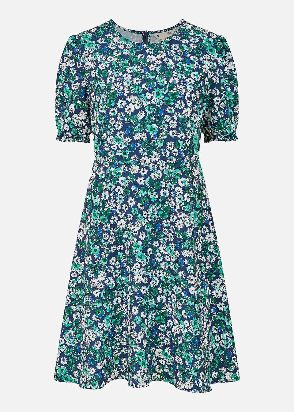 Yumi Green Daisy Print Skater Dress
