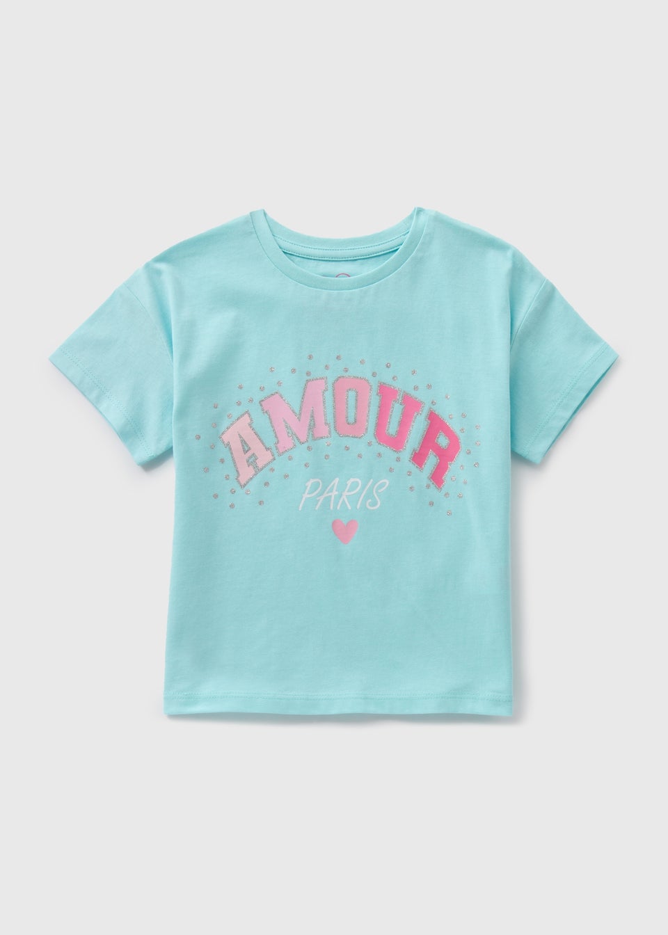 Girls Aqua Amour Paris T-Shirt (1-7yrs)
