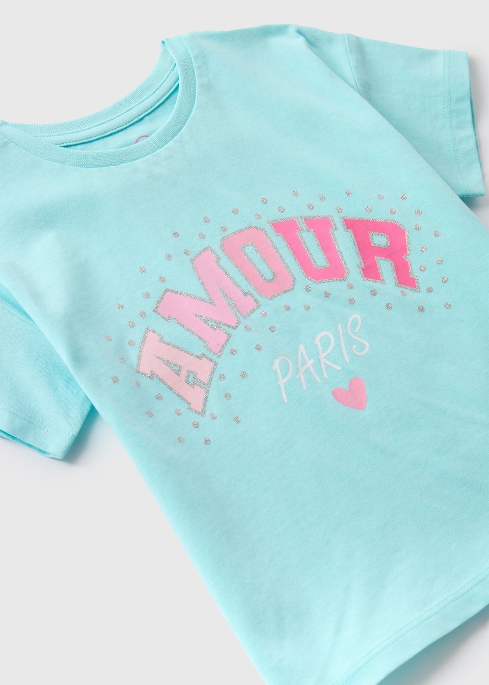 Girls Aqua Amour Paris T-Shirt (1-7yrs)