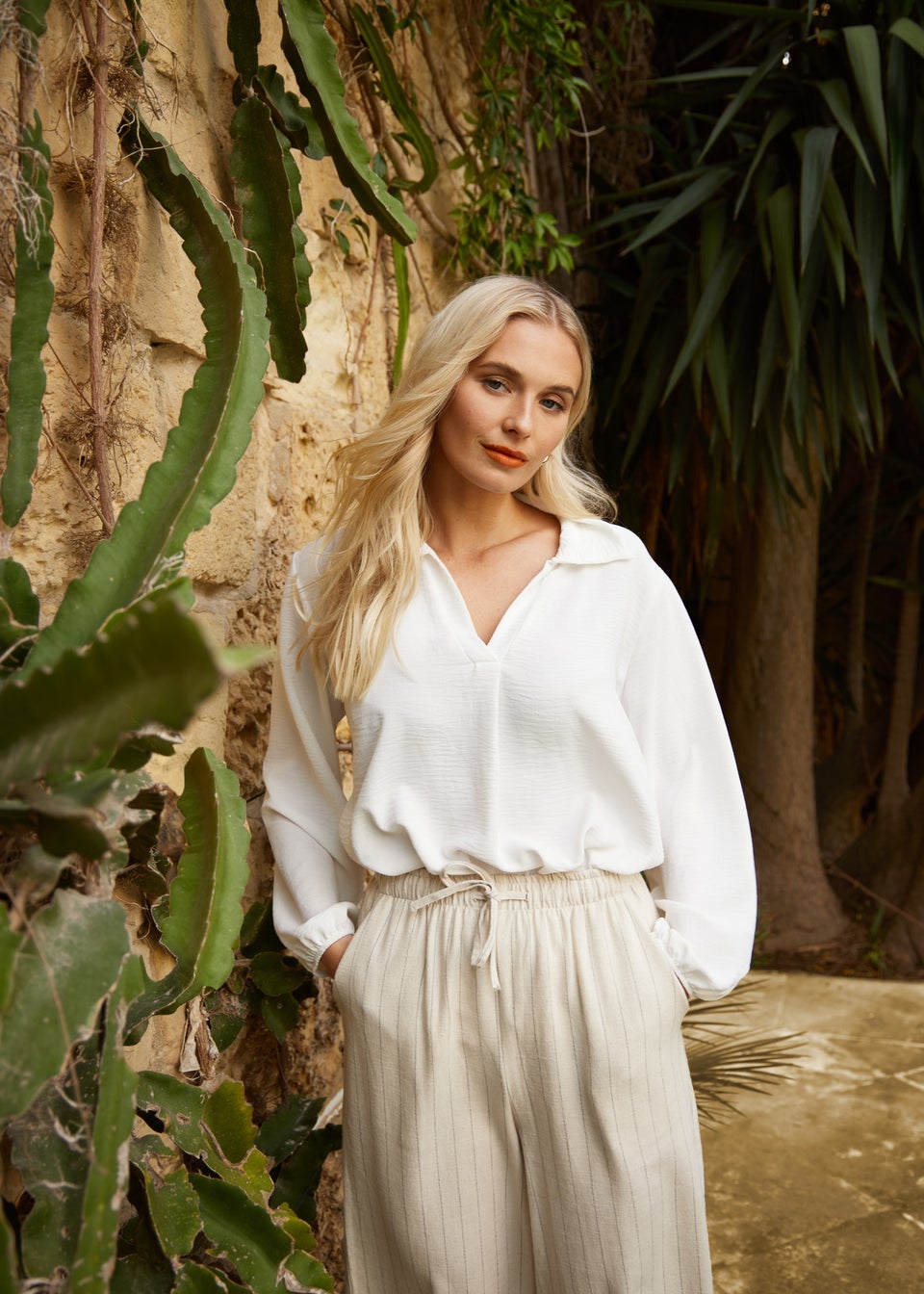 Matalan ladies linen trousers clearance