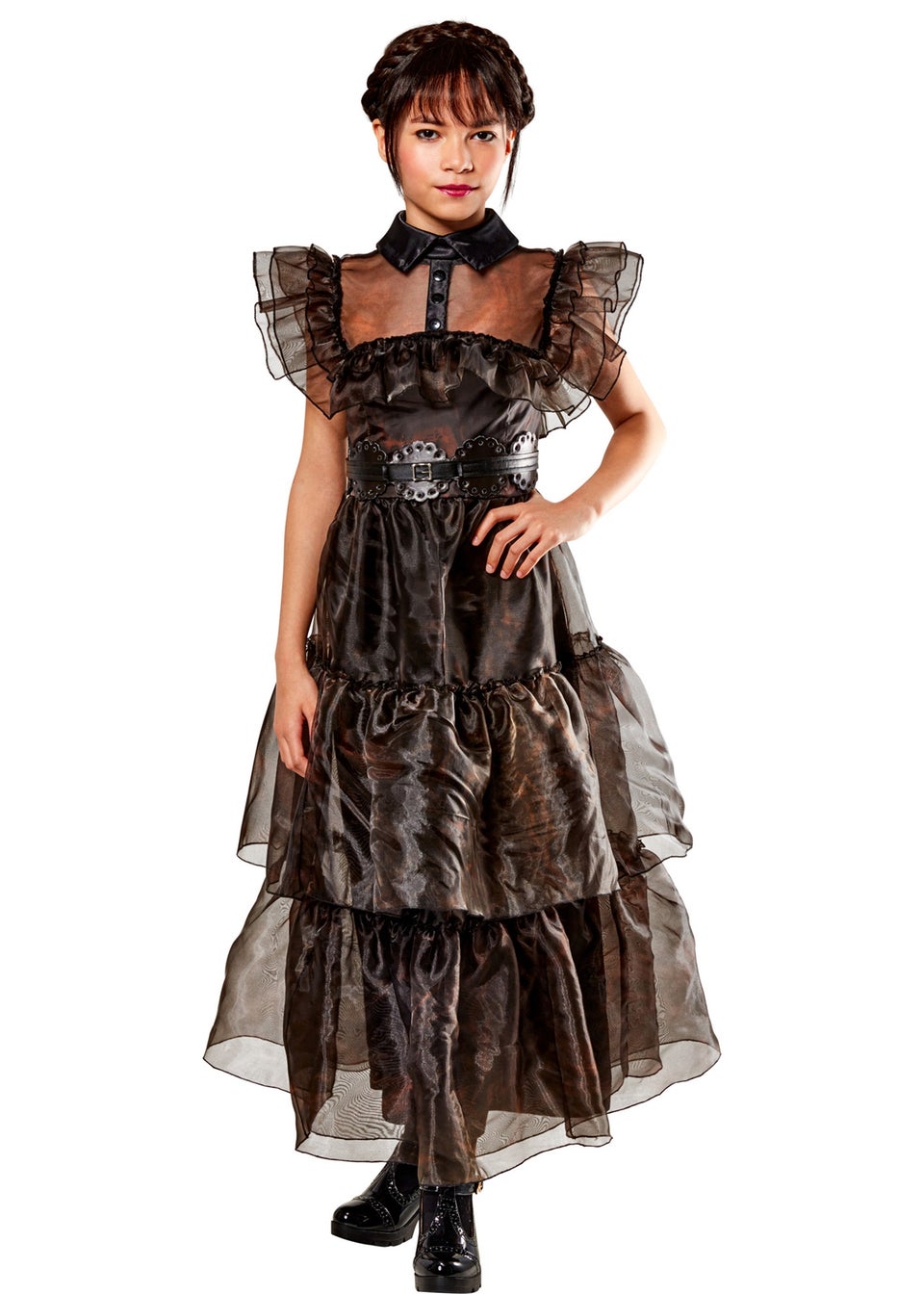 Rubies Kids Wednesday Raven Fancy Dress Costume 9 16 yrs Matalan