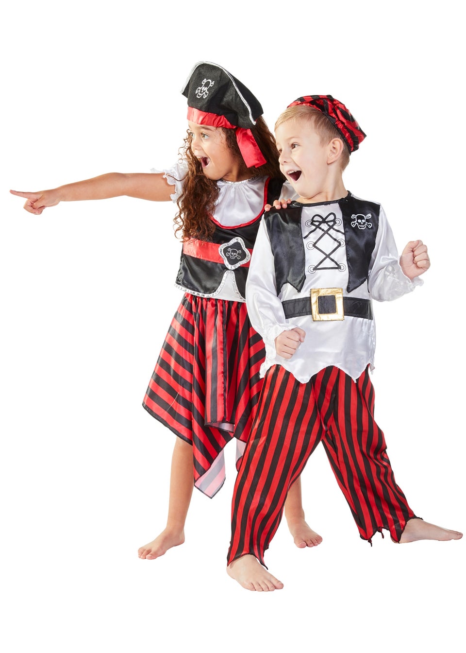 Rubies Kids Pirate Fancy Dress Costume 3 8 yrs Matalan