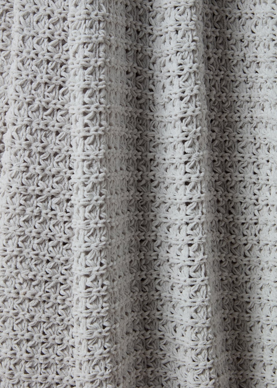 Large Natural Chenille Throw (200cm x 220cm)