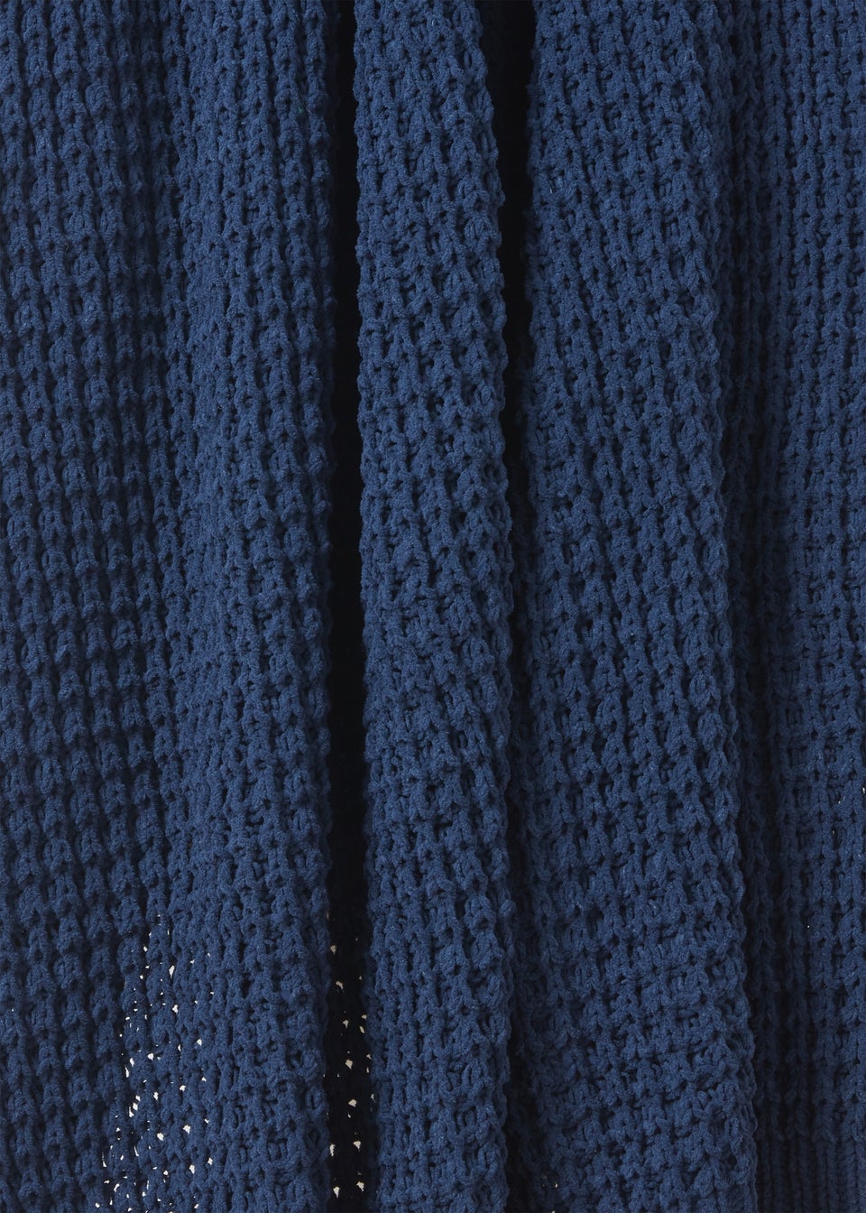 Navy Chenille Throw