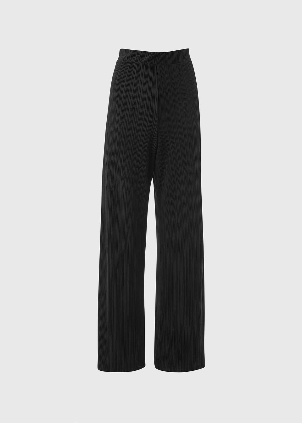 Black Plisse Co Ord Trousers