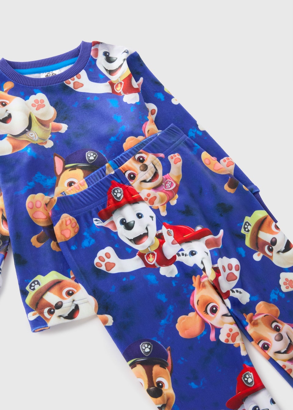Paw Patrol Kids Blue Fleece Pyjama Set 1 7yrs Matalan