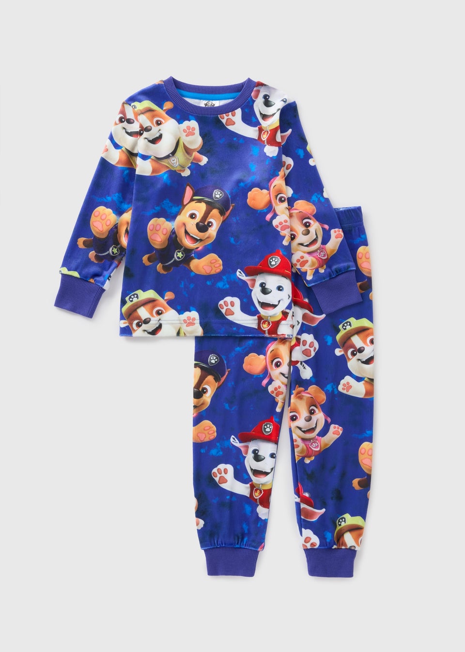 Paw Patrol Kids Blue Fleece Pyjama Set 1 7yrs Matalan