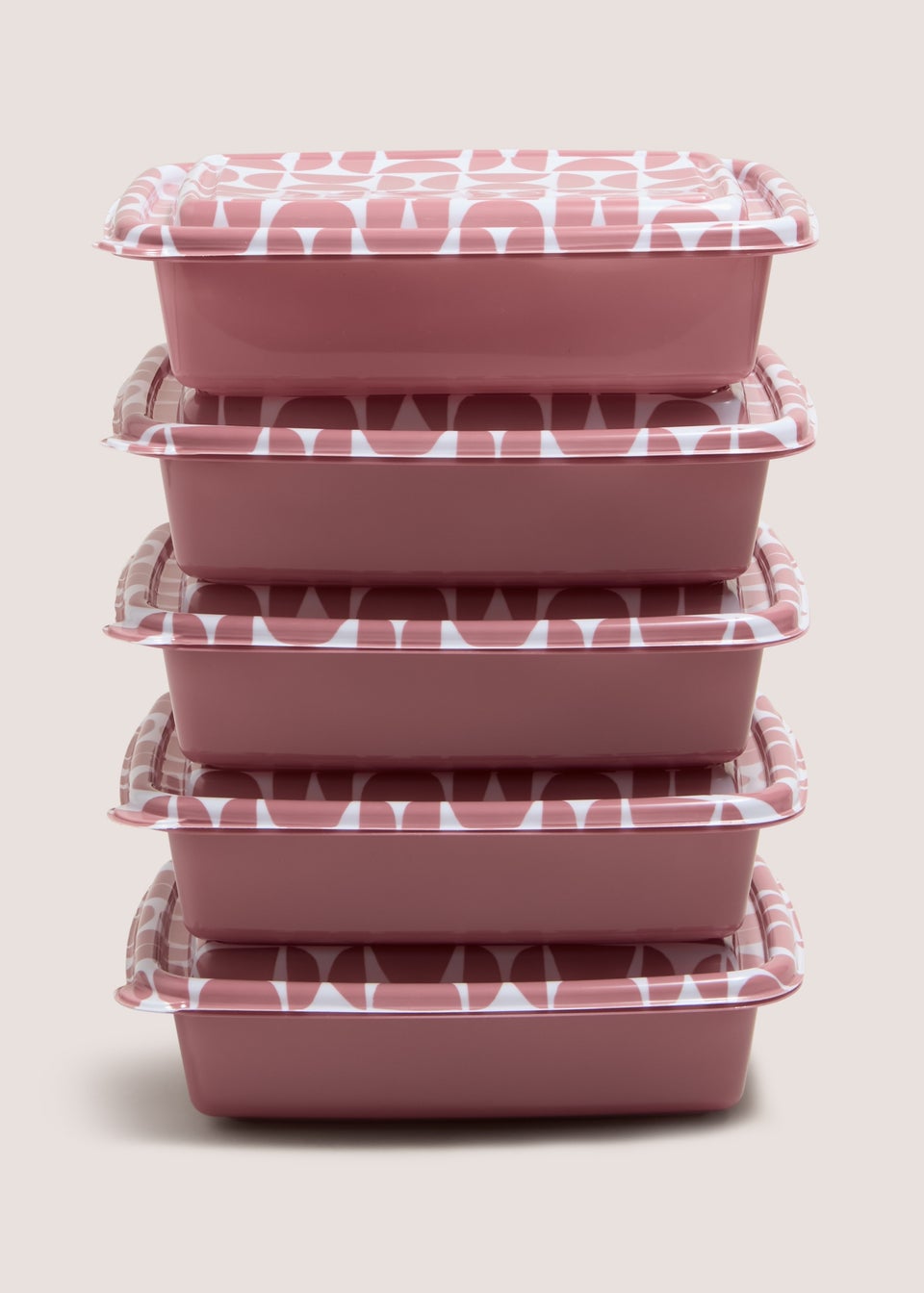 5 Pack Souluxe Pink Food Prep Boxes