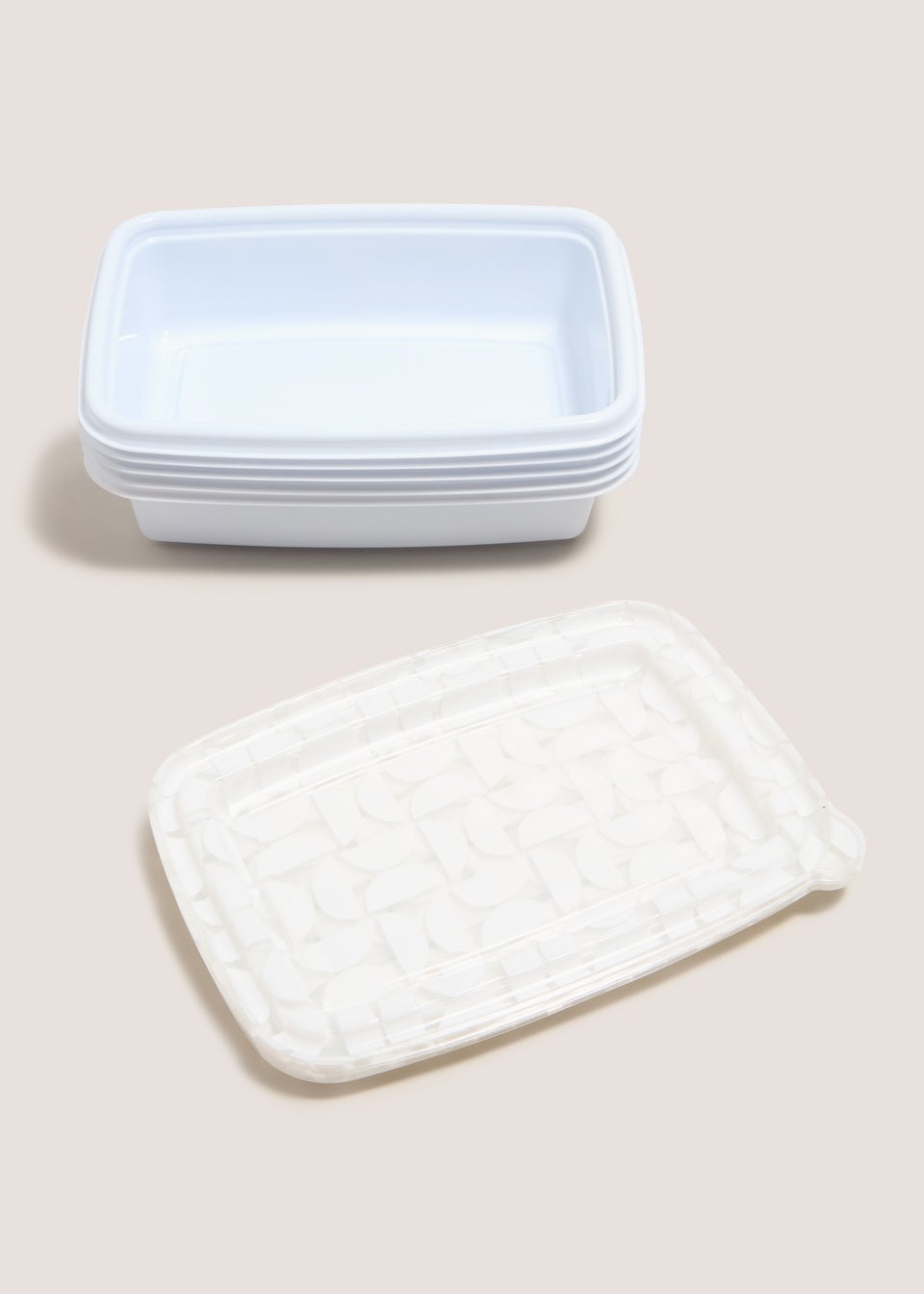 5 Pack Souluxe White Food Prep Boxes