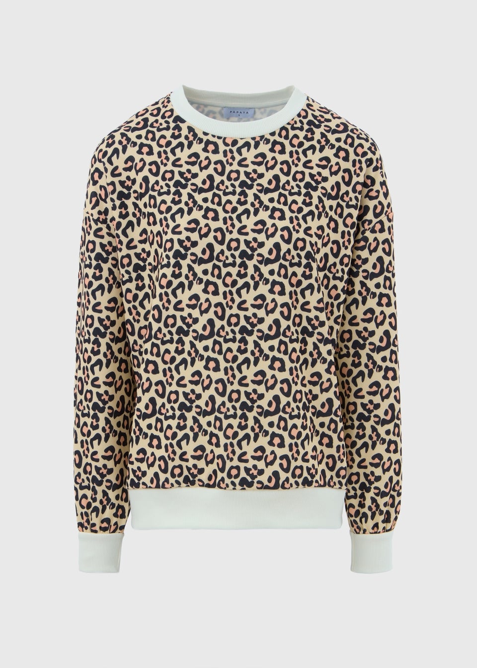 Brown Leopard Print Sweatshirt