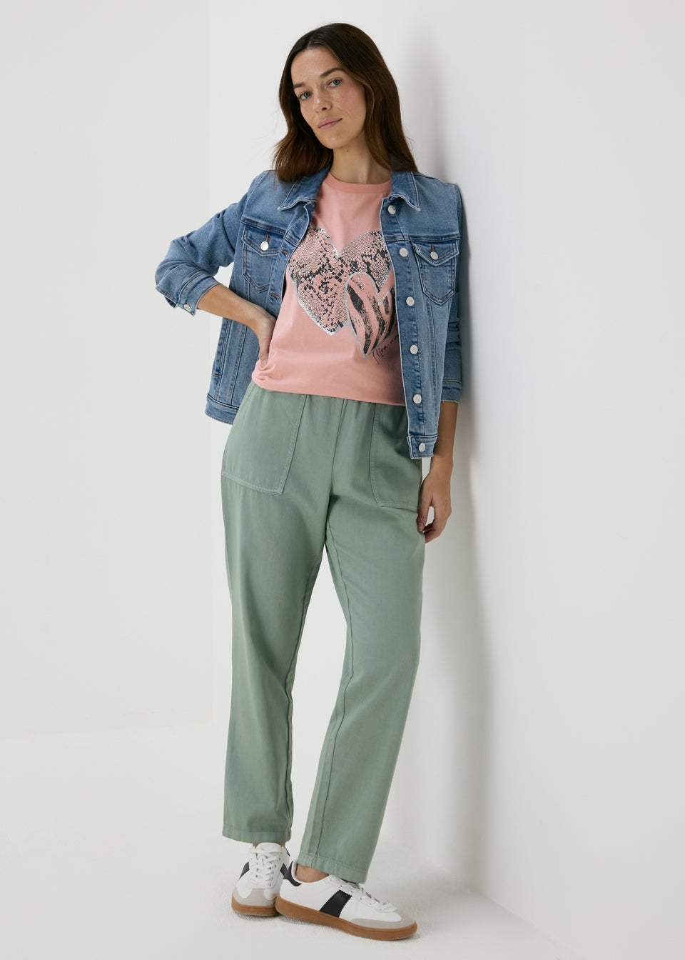 Pink Heart Graphic T-Shirt