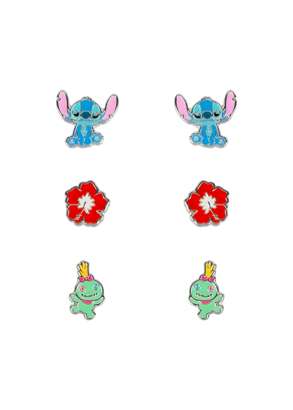 Disney Lilo & Stitch Trio Earrings Set