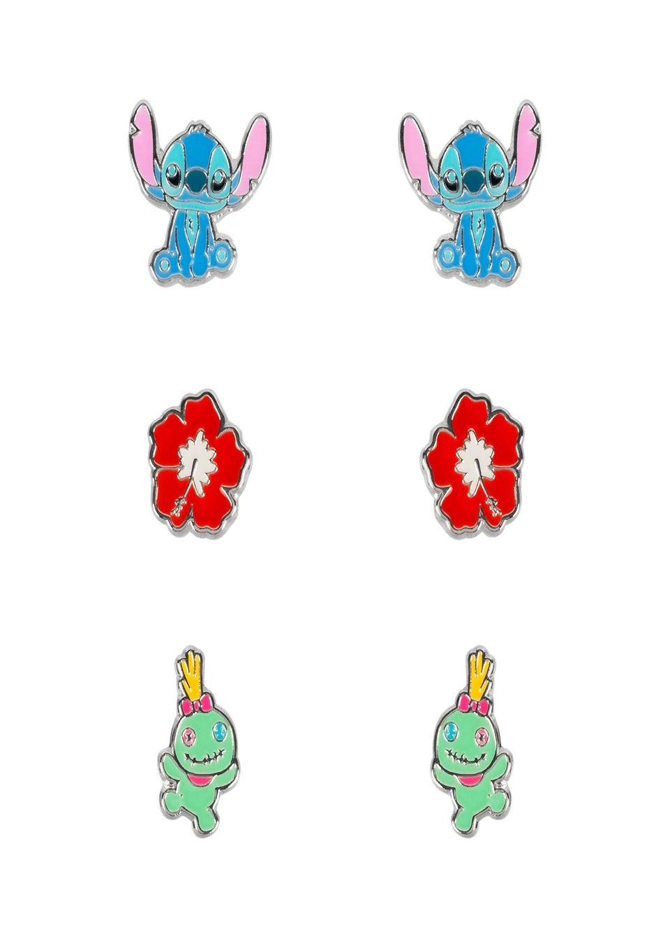 Disney Lilo & Stitch Trio Earrings Set