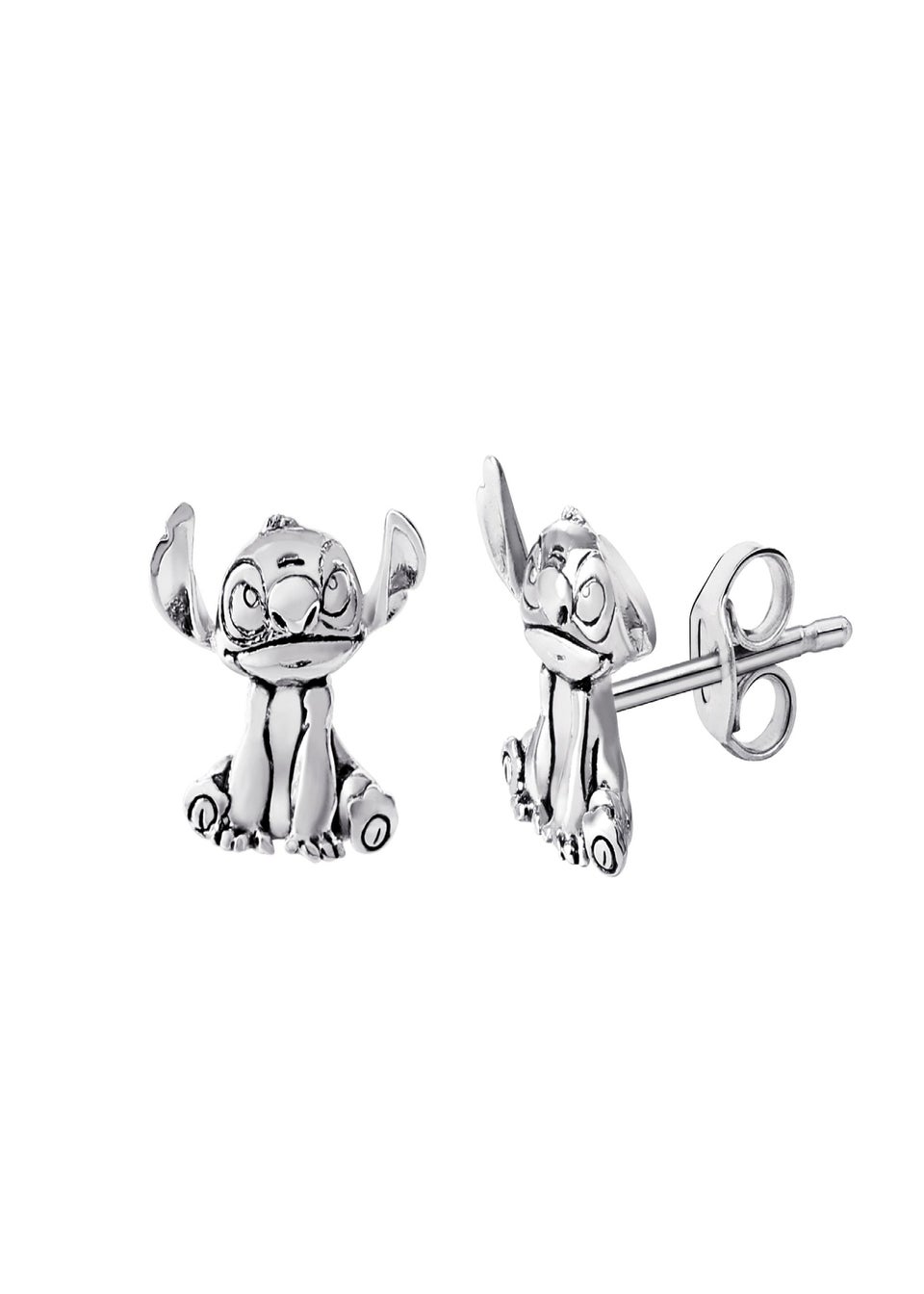 Disney Lilo & Stitch Silver Plated Stitch Stud Earrings
