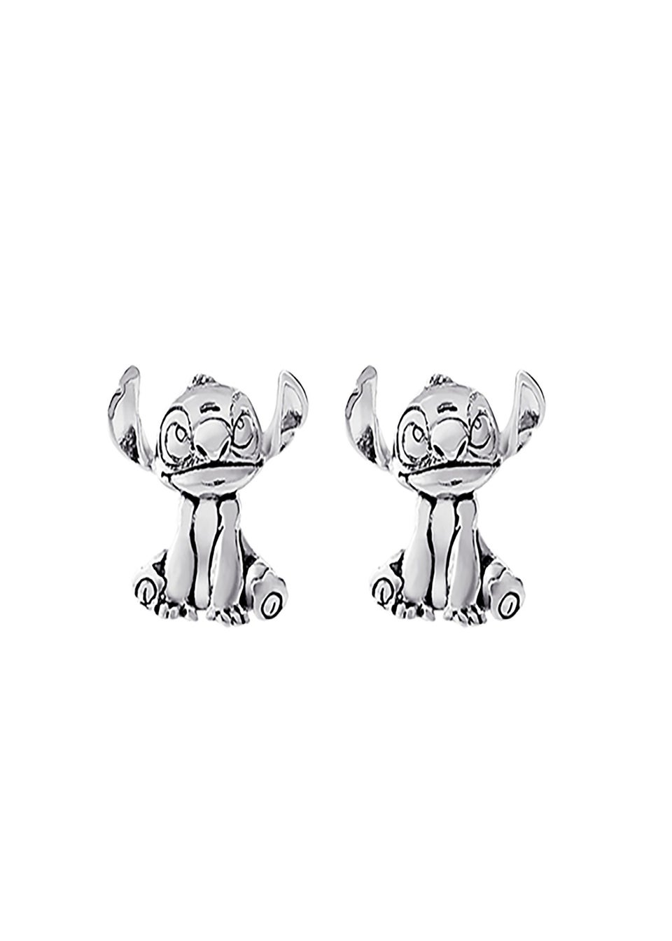 Disney Lilo & Stitch Silver Plated Stitch Stud Earrings