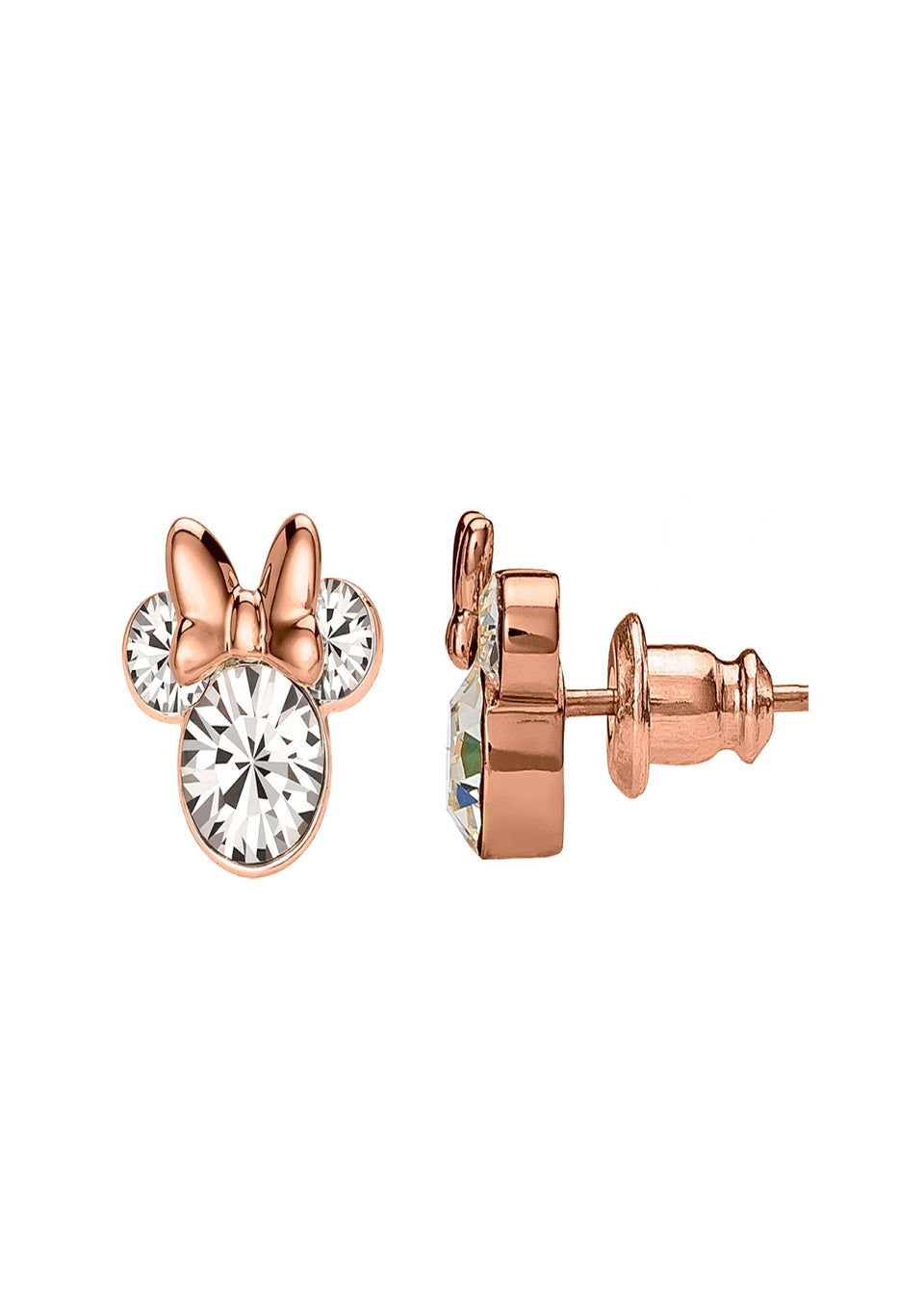 Disney Minnie Mouse Rose Gold Silver Plated Earring Stud