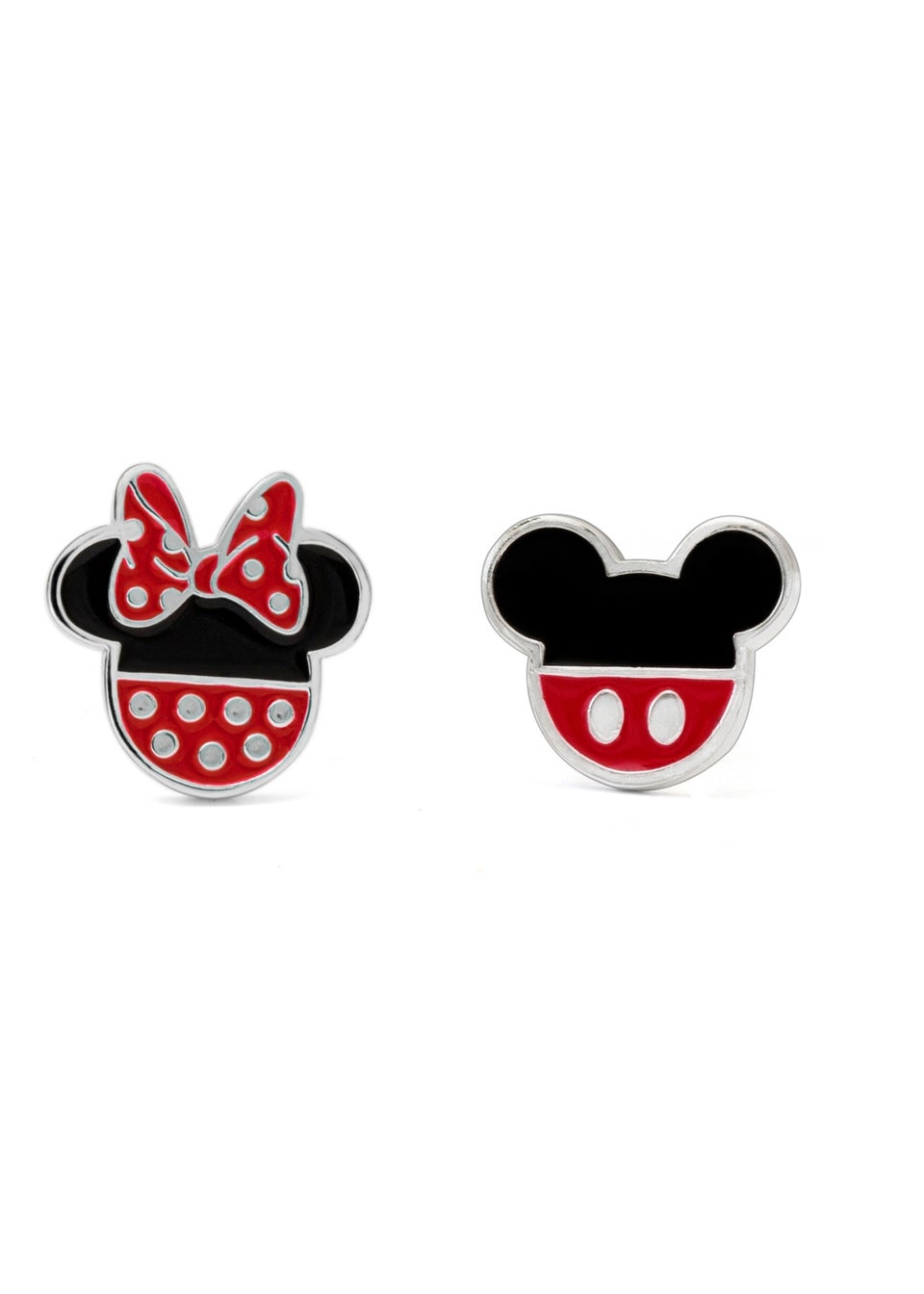 Disney Mickey and Minnie Mouse Enamel Filled Earrings
