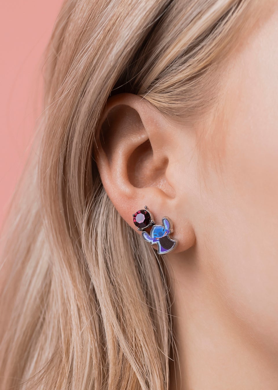Disney Lilo & Stitch Blue Costume 3pc Earring Set