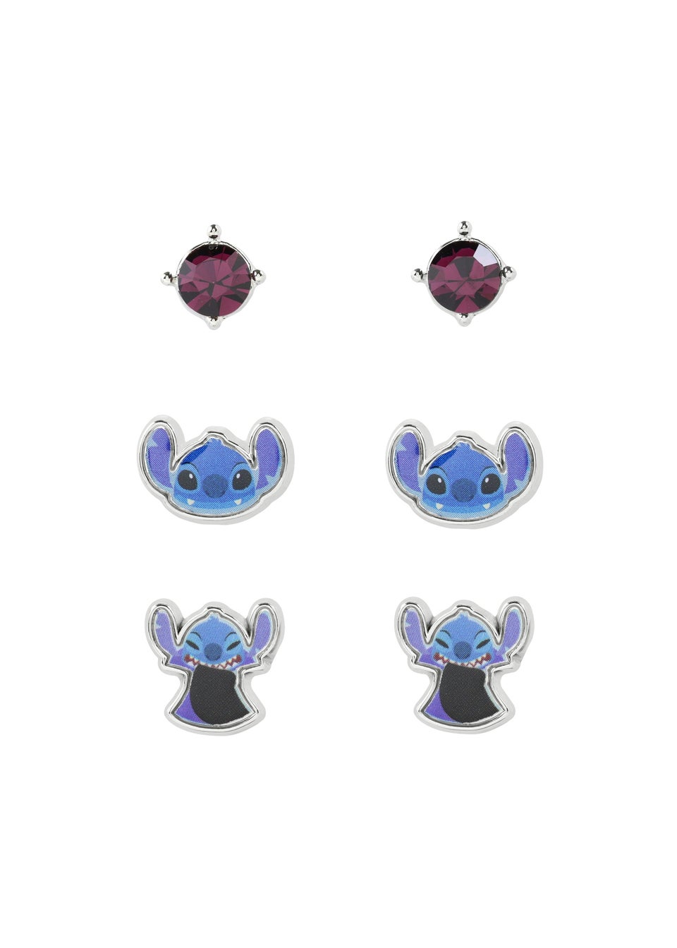 Disney Lilo & Stitch Blue Costume 3pc Earring Set