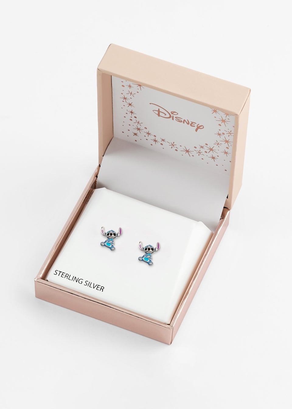 Disney Lilo & Stitch Sterling Silver Enamel Stitch Stud Earrings