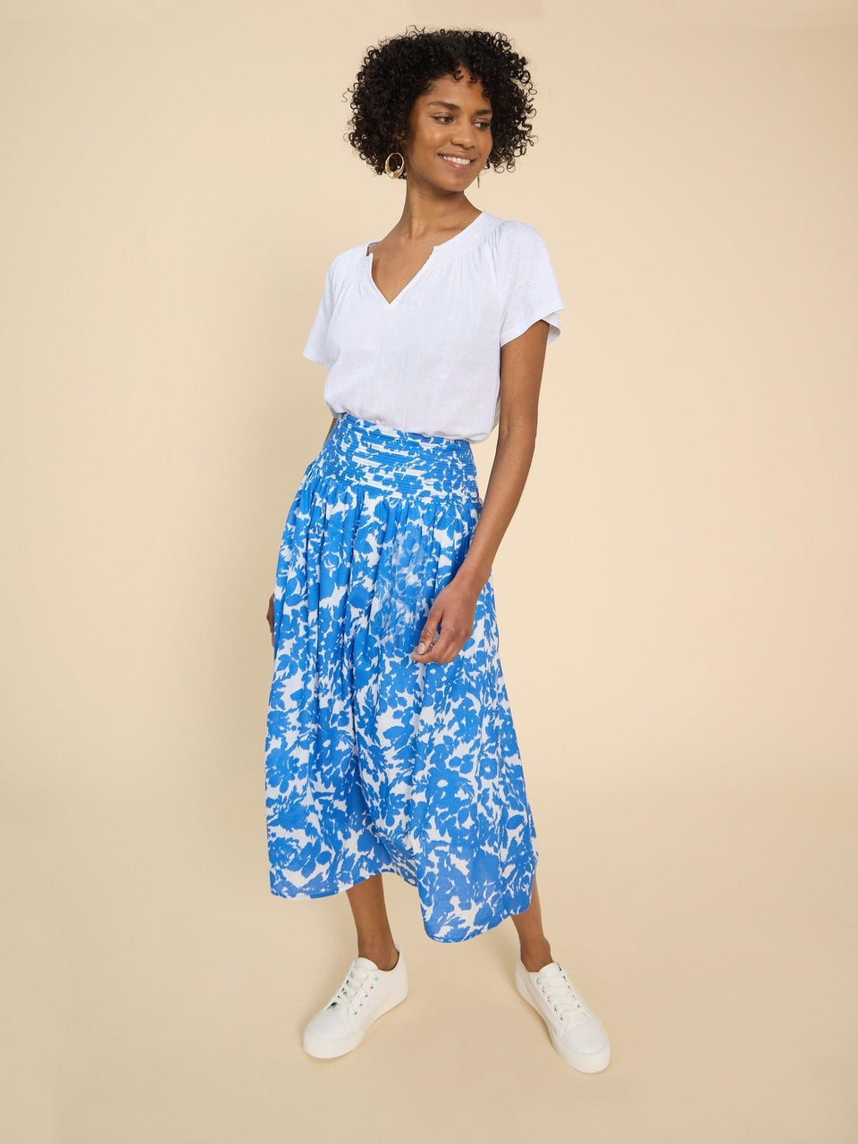 Luella Bestickte Bluse mit Keilausschnitt
