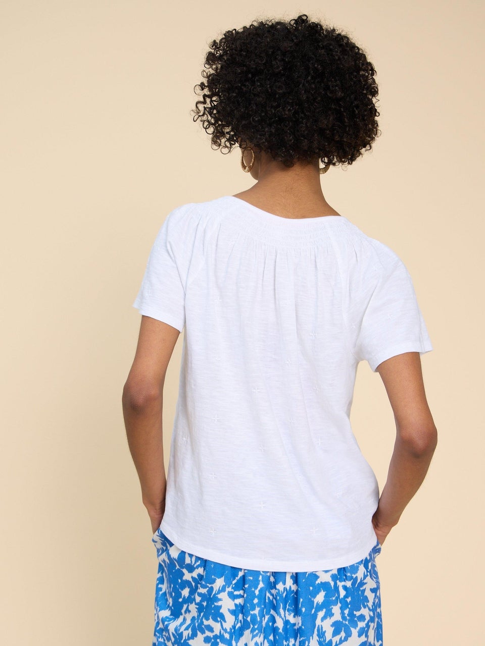 Luella Bestickte Bluse mit Keilausschnitt