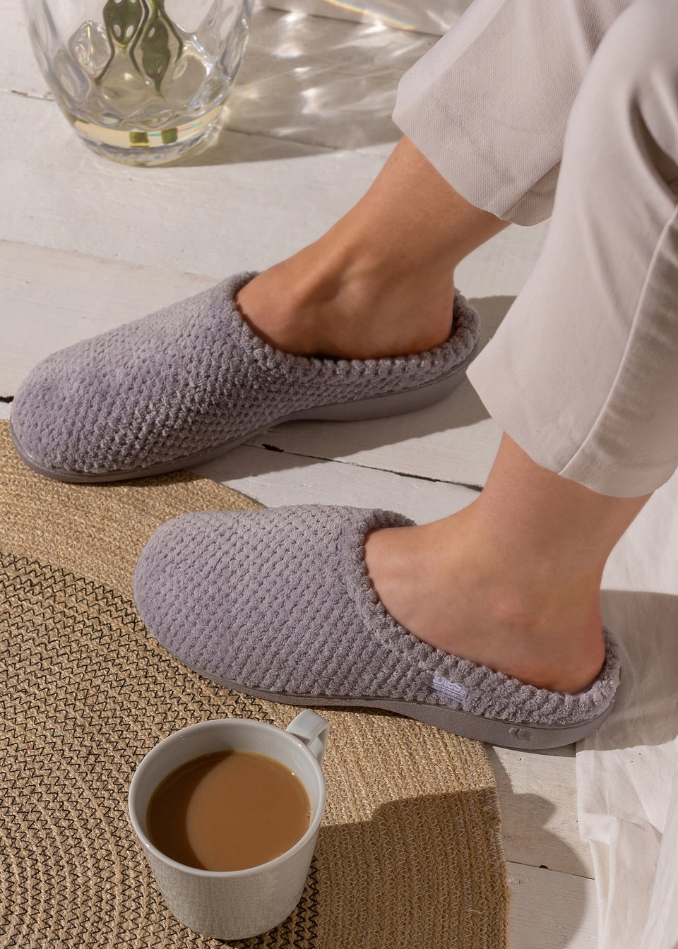 Isotoner mule slippers online