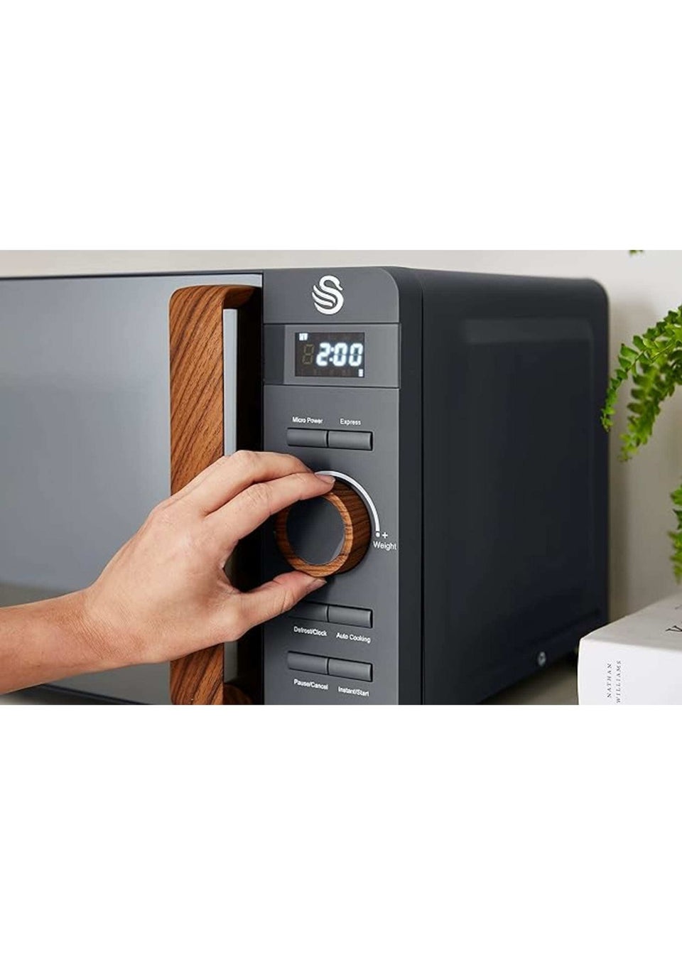 Swan nordic green microwave clearance