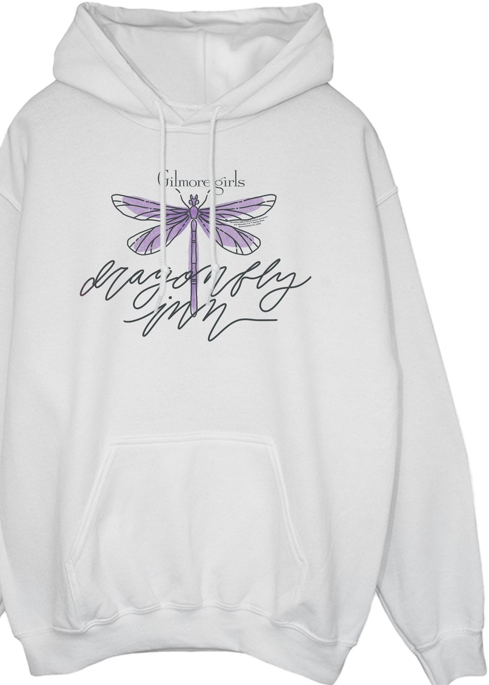 Gilmore Girls White Dragonfly Inn Printed Hoodie Matalan