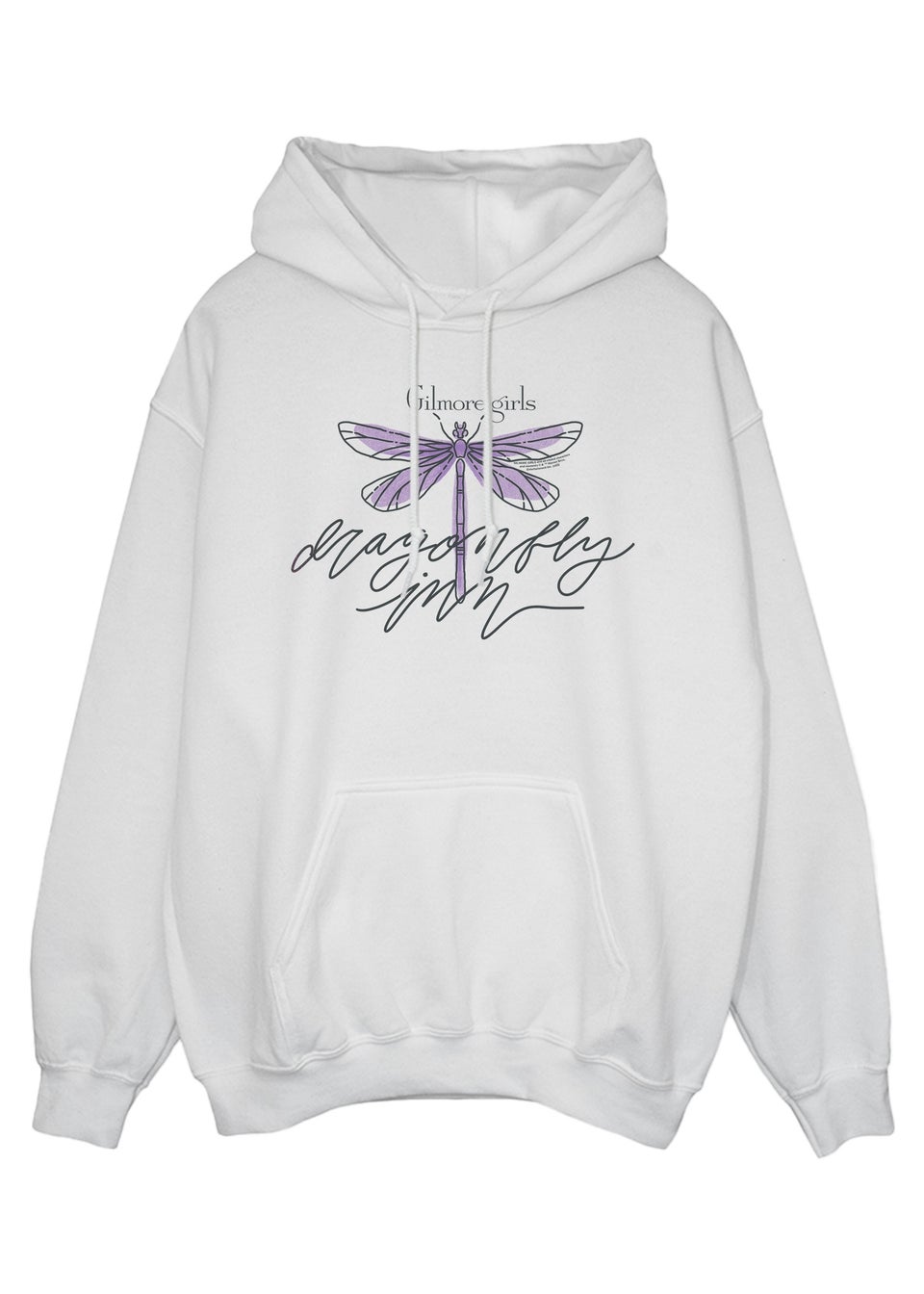 Gilmore Girls White Dragonfly Inn Printed Hoodie Matalan