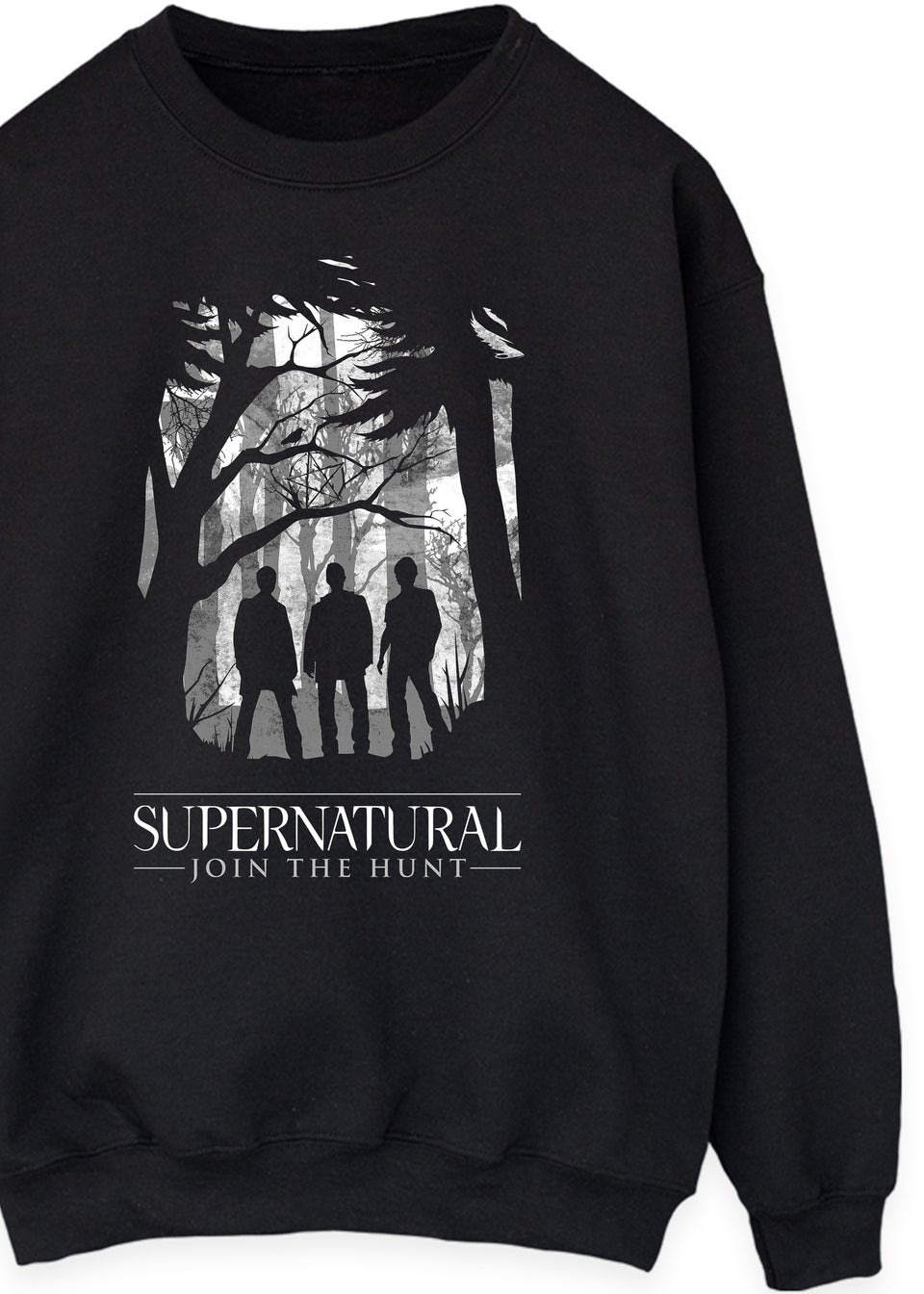 Supernatural Black Poster Art Printed Sweatshirt