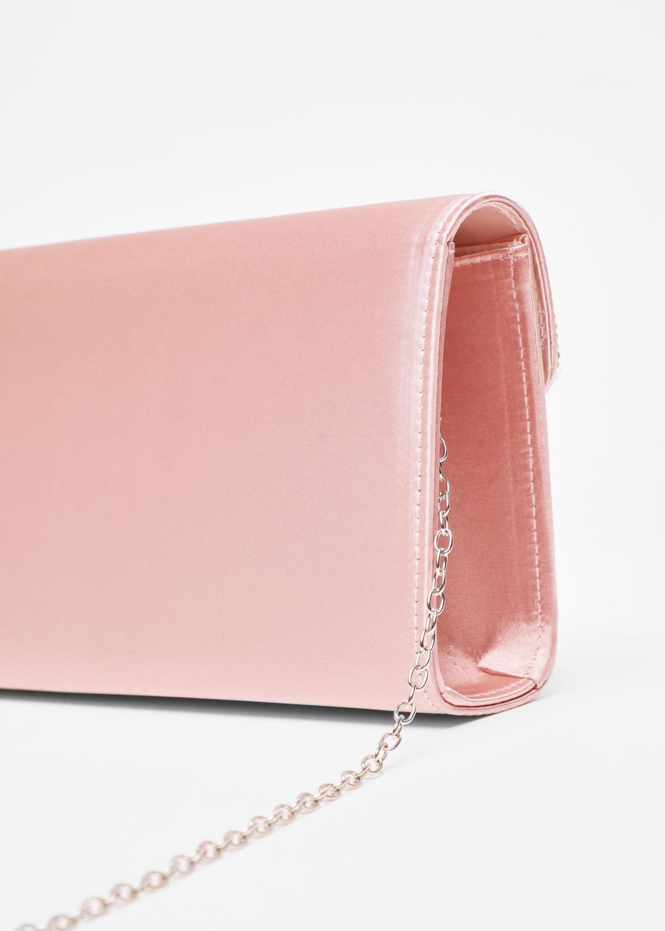 Quiz Pink Diamante Trim Clutch Bag