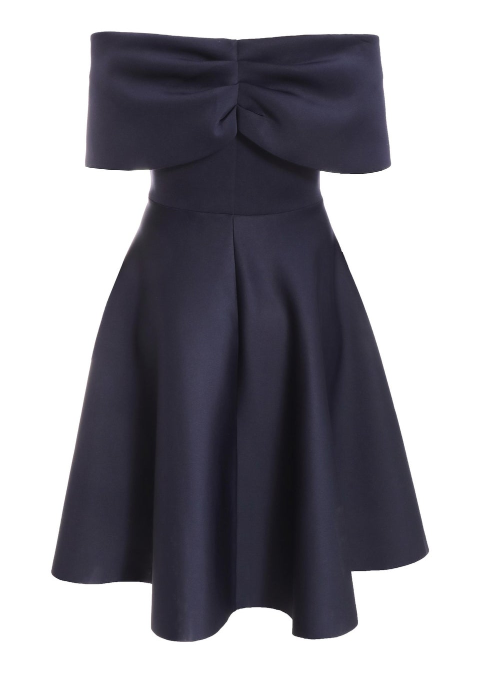 Quiz Blue Curve Midi Skater Dress