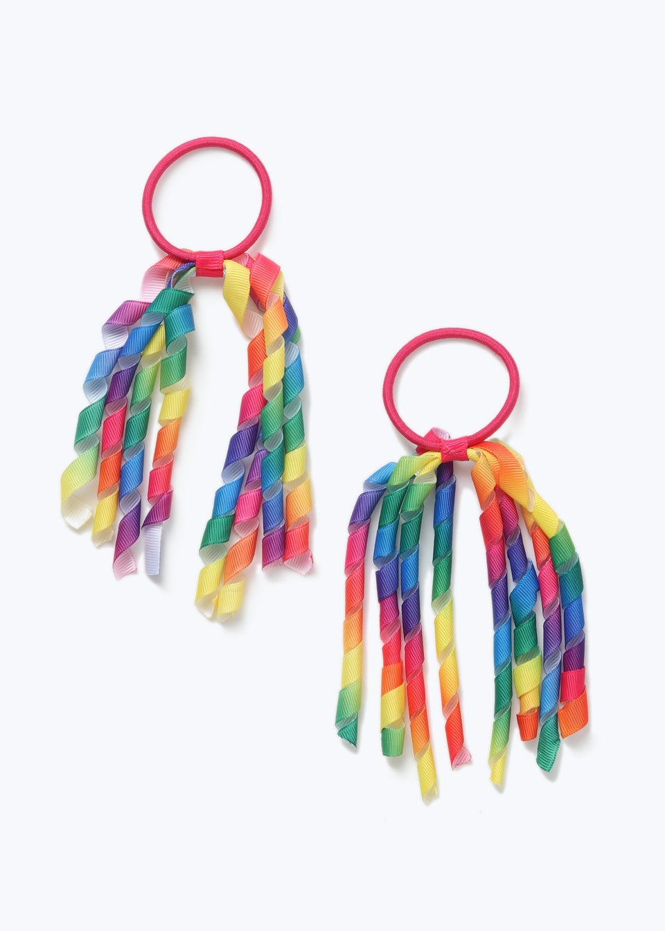 Multicoloured Ribbon Hair Bobbles