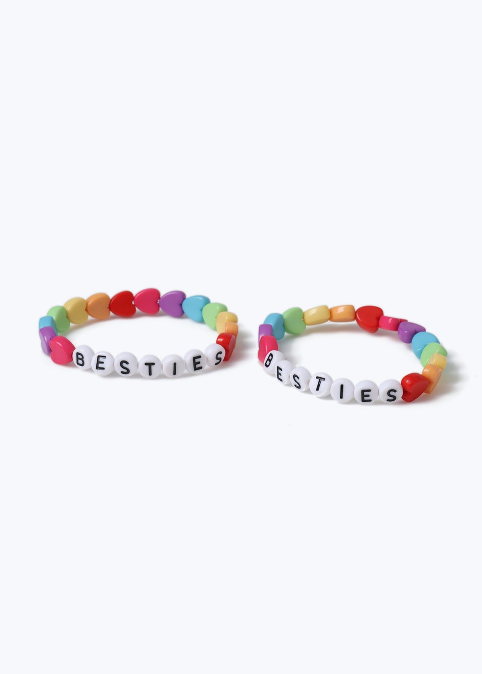 Girls 2 Pack Multicoloured BFF Bracelets