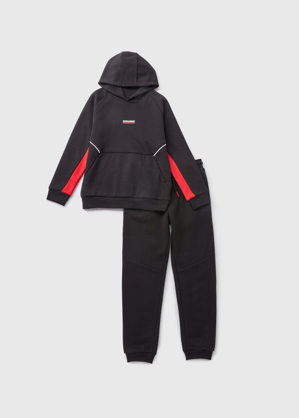Black side stripe hoodie hot sale