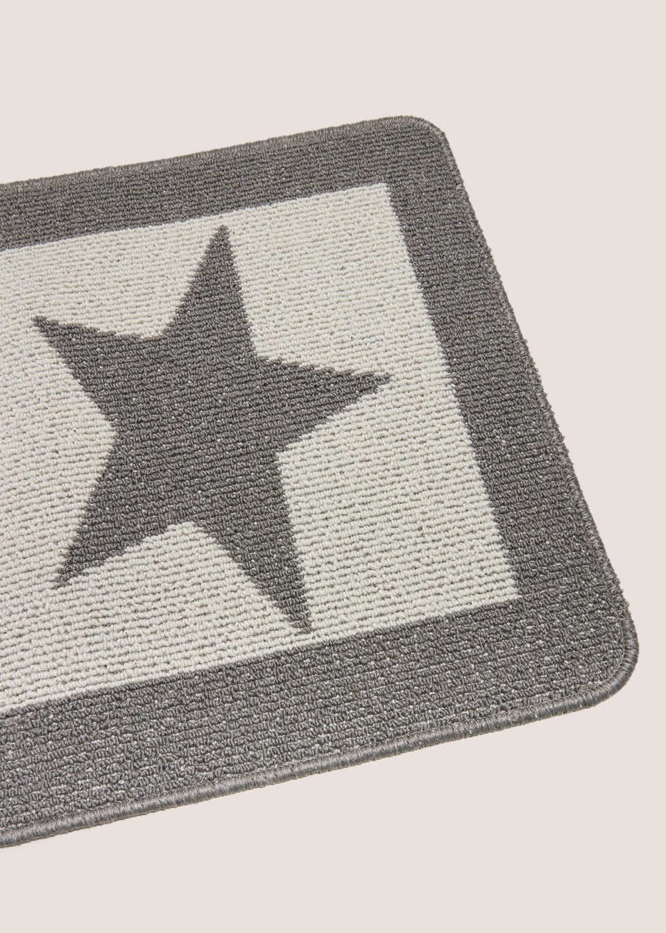 Silver Star Print Doormat