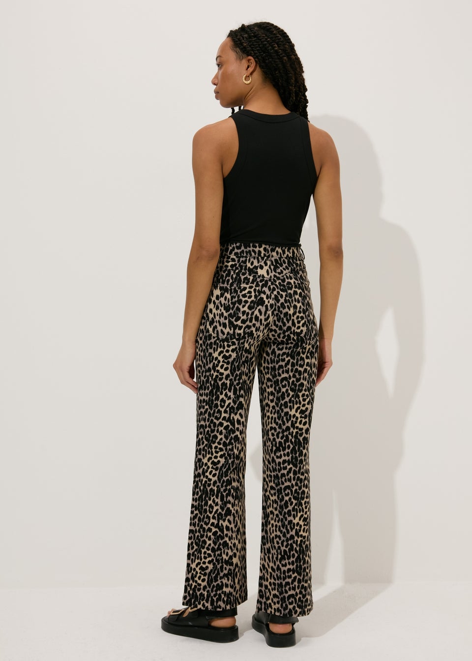 Brown Leopard Print Jeans Matalan