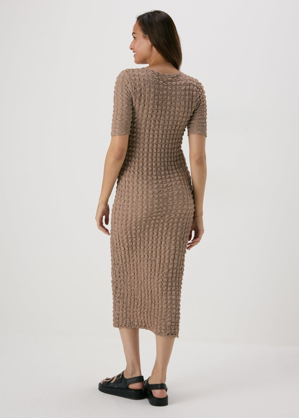 Stone Textured Midi Dress