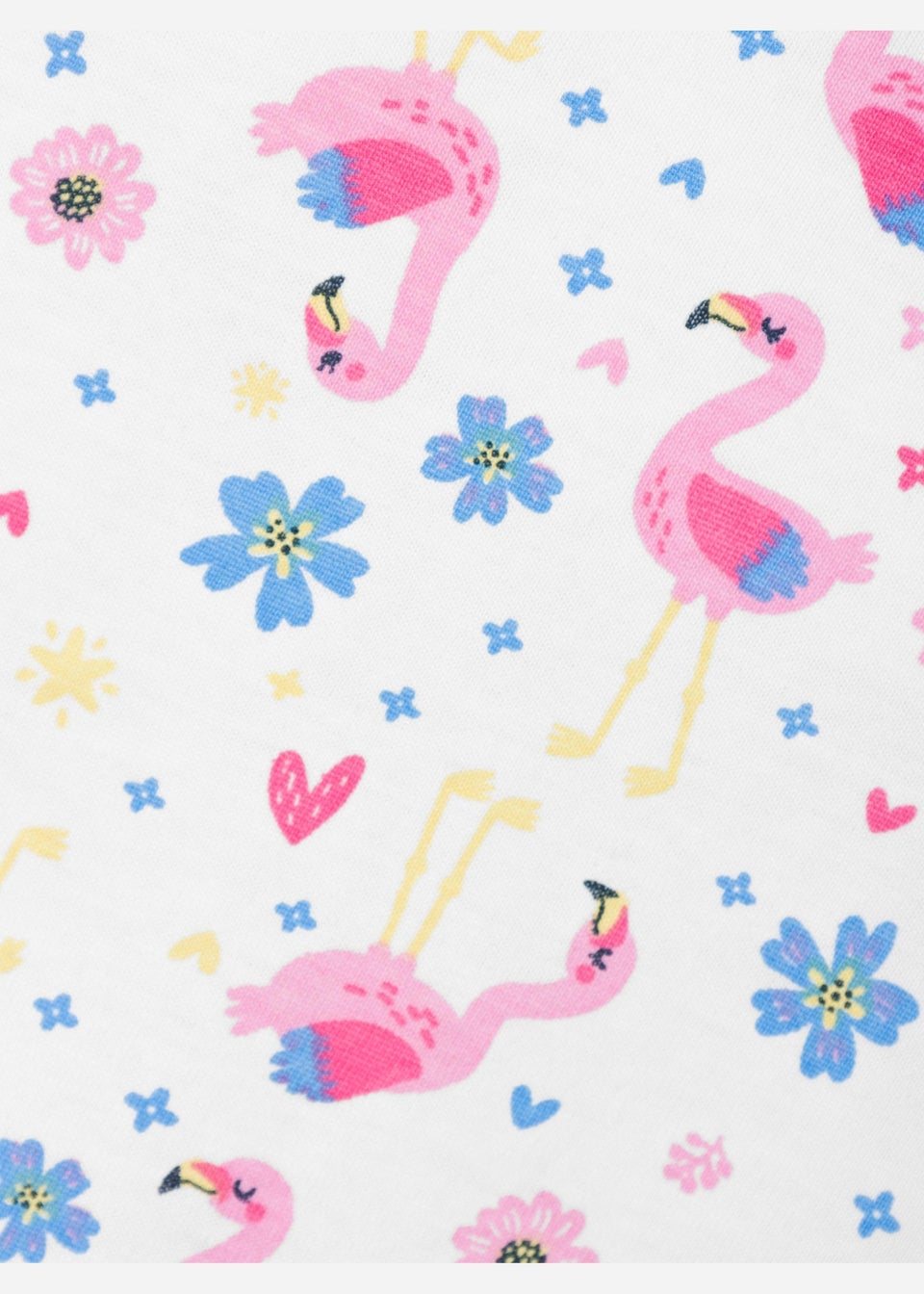 Name It Girls White Flamingo Print Dress (9mths-5yrs)