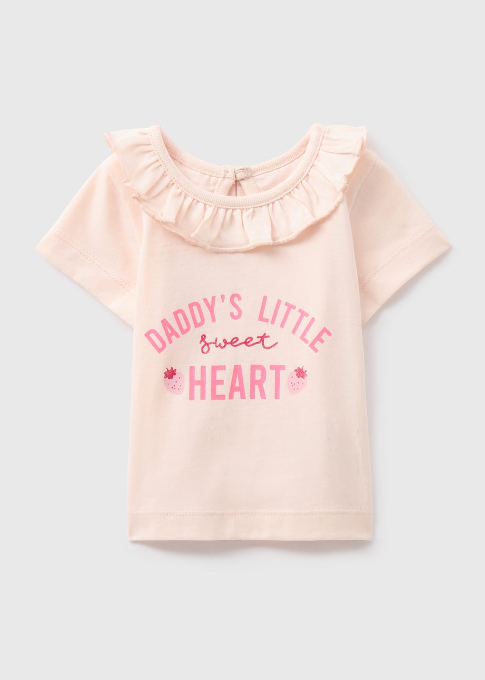 Baby Pink Daddy's Heart T-Shirt (Newborn-23mths)