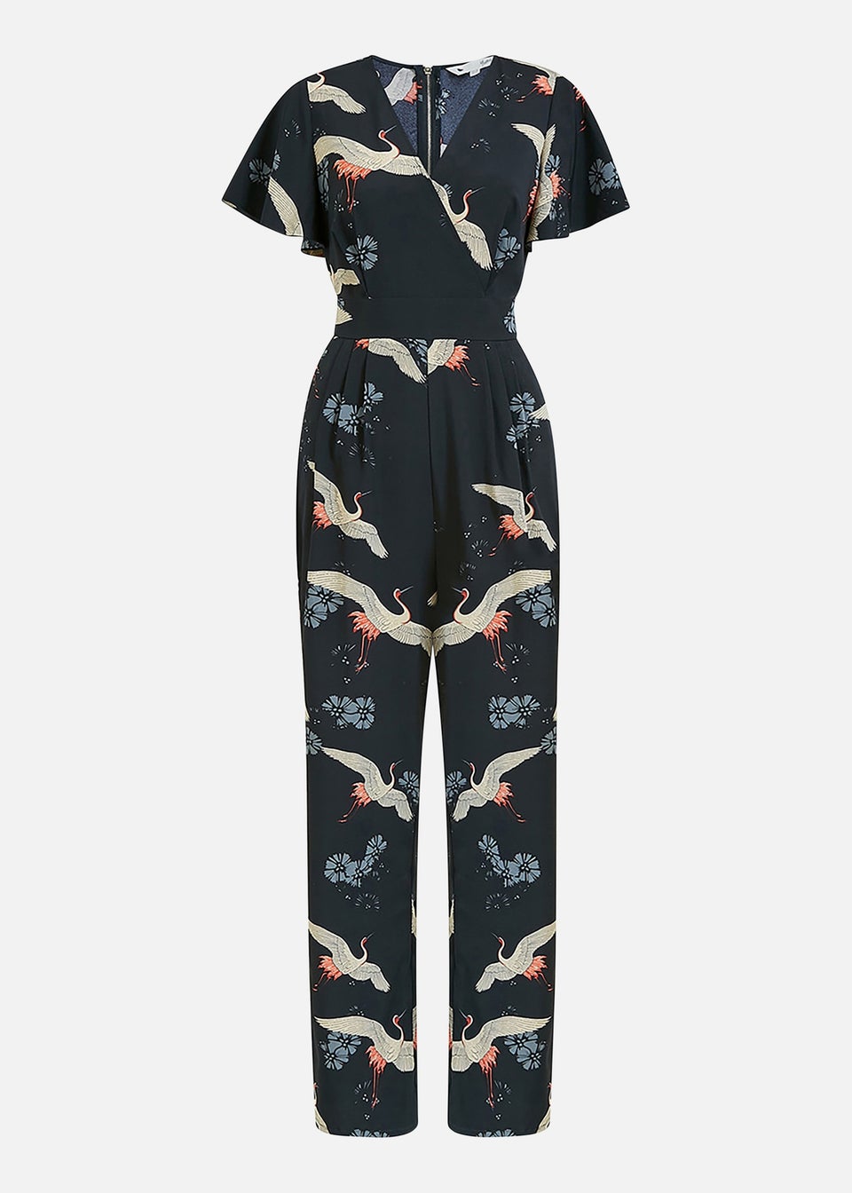 Black crane wide leg jumper hot sale
